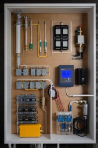 Warm bathroom tiles using underfloor heating systems