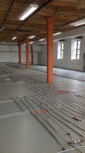 Cost-effective commercial underfloor heating solutions for large spaces
